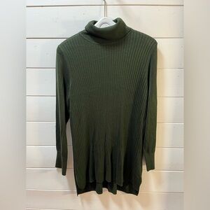 NWOT MICHEL STUDIO Green turtleneck sweater size 2x
